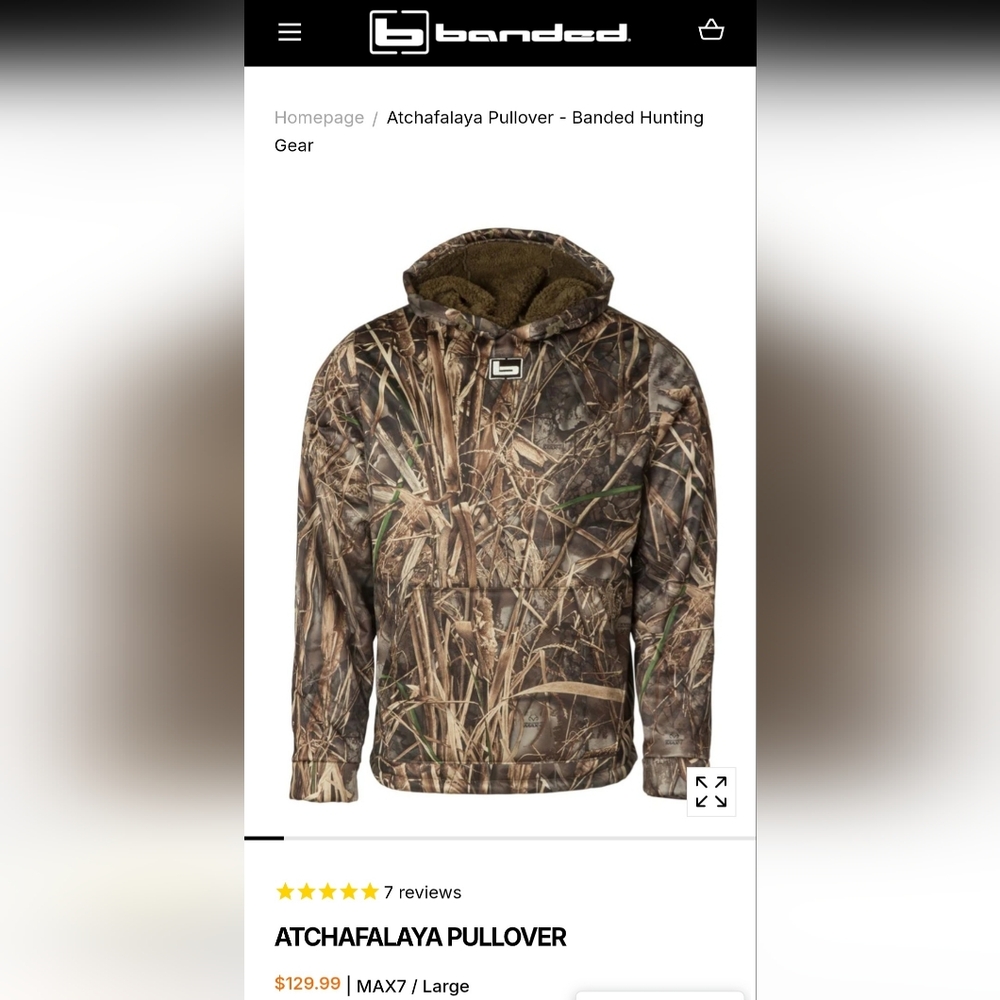 Banded Atchafalaya Pullover